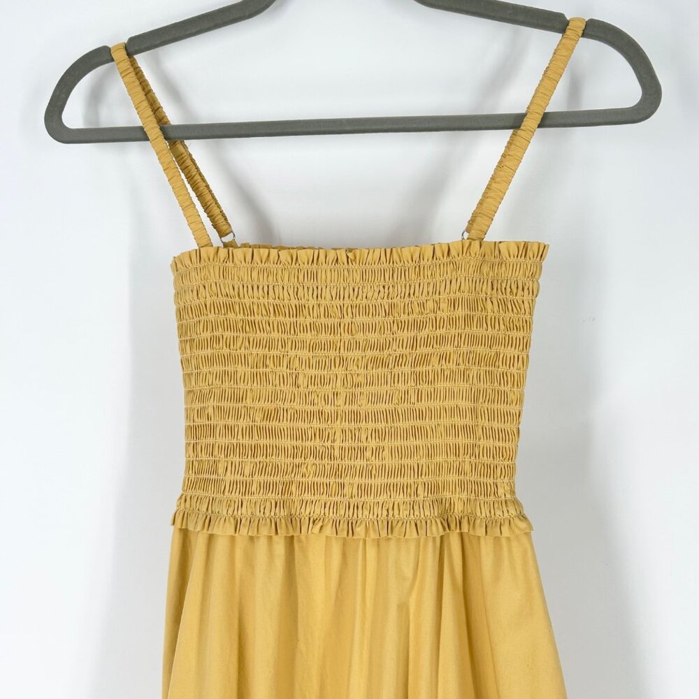 A.L.C. Austyn Smocked Cotton Tiered Midi Dress - Picture 5 of 9